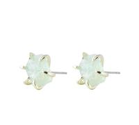 REBNGXIE Earrings for Women Pendientes De Piedra De Fluorita Verde Natural, Pendientes Colgantes De Forma Irregular, Pendientes De Botón, Pendientes Hipoalergénicos, Pendientes De Joyería Retro P