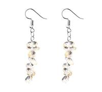 REBNGXIE Pendientes de Mujer Pendientes Colgantes De Forma Irregular con Piedra Citrina Natural, Pendientes Colgantes para Fiesta, Adornos para Pendientes con Gancho para La Oreja, Joyería para Cum