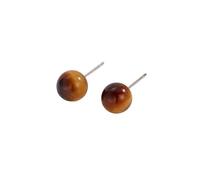 REBNGXIE Pendientes de Mujer Pendientes De Gota De Forma Redonda, Pendientes De Piedra De Ojo De Tigre, Pendientes De Botón, Pendientes De Gancho Hipoalergénicos, Pendientes De Joyería Retro Para