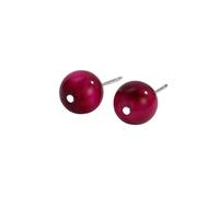 REBNGXIE Pendientes de Mujer Pendientes Redondos con Forma De Gota, Pendientes De Piedra De Ojo De Tigre Rojo Rosa, Pendientes Tipo Botón, Pendientes De Gancho Hipoalergénicos, Pendientes De Joyer