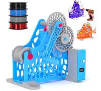 Rebobinador de bobina eléctrico, bobinador de filamento de impresión 3D, bobinado manual/eléctrico, diseño modular extraíble para bobinas de 1 kg, alambre de soldadura e hilo de coser