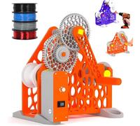 Rebobinador de bobina eléctrico, bobinador de filamento de impresión 3D, bobinado manual/eléctrico, diseño modular extraíble para bobinas de 1 kg, alambre de soldadura e hilo de coser