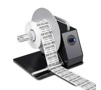 Rebobinador de etiquetas de etiquetas, máquina rebobinadora automática de etiquetas de 180 mm, velocidad de rebobinado ajustable de 0-100 mm/S, ajuste automático de palanca de presión, for núcleo de p