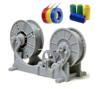 Rebobinador de filamentos industrial automático, rebobinador eléctrico de bobinas 3D con amplia compatibilidad de materiales, bobinador de filamentos de impresión(Gray)