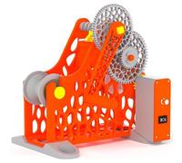 Rebobinador Eléctrico De Bobina, Respooler Automático De Filamento 3D Con Rotación Suave, Diseño Modular, Anti-Enredos Para Bobinas 1kg, Impresión 3D, Soldadura & Textil orange