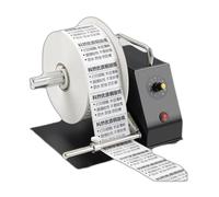 Rebobinadora de etiquetas, rebobinadora automática de etiquetas con palanca de ajuste inteligente, grosor de rebobinado de 75 mm, multivelocidad de 1 a 11 mm/s, para industrias eléctricas