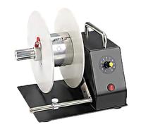 Rebobinadora de etiquetas, rebobinadora automática de etiquetas con palanca de ajuste inteligente, grosor de rebobinado de 75 mm, multivelocidad de 1 a 11 mm/s, para industrias eléctricas