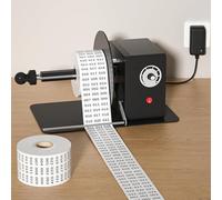 Rebobinadora de etiquetas, tira de máquina etiquetadora industrial, velocidad: 130 Rpm,ancho 110 mm,diámetro 150 mm,núcleo ajustable/sin núcleo,utilizado en ropa,logística e impresión