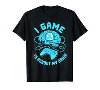 Reboot Brain Pixel Gamer Graphic Camiseta