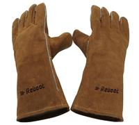 Reboot Guantes de soldador guantes resistentes al calor guantes ignífugos para quemador de madera de vaca partida guantes de soldador guantes proteccion guantes de parrilla guantes de barbacoa horno