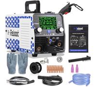 Reboot Soldador MIG 5 en 1 200A Sinérgico - MIG MAG con/sin Gas, Lift TIG, MMA, Puntos - Soldadura de Aluminio - 240V Portátil para DIY Taller - RBM2000G