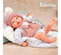 Reborn 40 cm con Pesa Sandra Rosa con Mantita - ARIAS