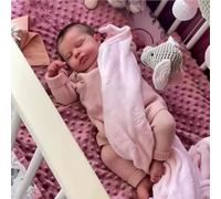 Reborn Baby Dolls Niñas 20 pulgadas Hecho a mano Bebés Cuerpo de tela suave realista Se ve y se siente exactamente como un bebé real