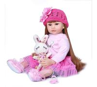 Reborn Baby Muñecas 24 Pulgadas 60CM Realistas Baby Parrillas Vinilo Suave Realista Recién Nacido Muñecas de Vida Real