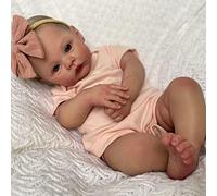 Reborn Baby Muñecas de bebé recién nacido de 51 cm, muñecas realistas para niñas, cuerpo suave, muñeca bebé que se ve como la vida real, muñecas toddler Reborn, ojos abiertos