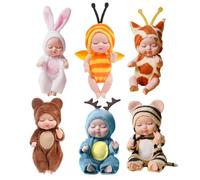 Reborn Doll, Reborn Doll Set- Soft Realist Mini-Reborn Dolls-Cute and Comfort Toys for Birthday, Holiday, Banquet, Wedding and iment en material de peluche y ofrece a su hijo un co