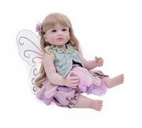 Reborn Dolls - Figura de niña con ala, diseño de mariposas y reborn Toys Figure,for Multi-Scene Home Decor Kids Bedroom Couch Living Room Nursery Daycare Shelf Christmas Birthday Holiday Party