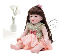 Reborn Dolls | Girl Figurine with Wing,Handcrafted Soft Butterfly Reborn Toys Figure,for Multi-Scene Home Decor Kids Bedroom Couch Living Room Nursery Daycare Shelf Christmas Birthday Holiday Party