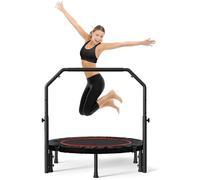 Rebote de 450 Libras para Adultos, Mini reboteador Plegable de 40 Pulgadas con Mango de Espuma Ajustable, Entrenador Cardiovascular para Entrenamiento de Ejercicio en Interiores y Exteriores