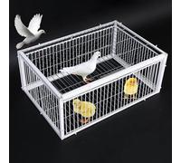REBOTZ Trampa y Jaula para Pájaros, Puerta de Gallinero 40/60/70/90/100 cm para Palomas de Carreras, Loros, Puerta de Ventana, Suministros