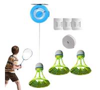 Rebound Badminton Trainer, Single Training Tool, Sports Practice Station for Beginners High Elasticity Support Heavy Duty Sports Gear Daily Ejercise Support Modern Training Accessory Sticky Hook Unit