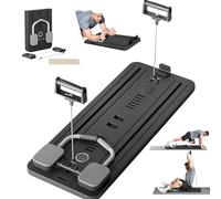ReboundRoller - Tabla de entrenamiento automática con soporte para el codo, tabla reformadora de pilates para equipo de entrenamiento en casa (negro)