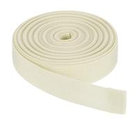Rebower Cinta De Nylon 10 Yardas x 1 Pulgada Cinta De Polipropileno Ligera para Reparación De Equipo DIY Bandas para Maletas Al Aire Libre Y Carga Color Beige Claro