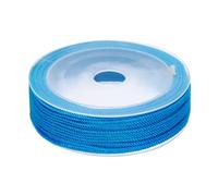 Rebower Cuerda De Cordón Trenzado, 1.5 Mm / 22 Yardas Hilo De Cuerda De Cordón Trenzado De Nylon Cuerda Trenzada para Decoración del Hogar Y Manualidades - 0.06 Pulgadas/Azul Lago