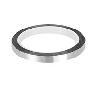 Rebower Metalizado Poliéster Película Decorativa Adhesiva Espejo Cinta, para Moldura Recorte Bricolaje Gráfico Arte Suministros - 0.39 Pulgada x 55 Yardas/Plateado Tono / 1uds
