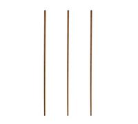Rebower Totalmente Roscado Varilla Toda Rosca Latón Perno Prisionero Barra, [para Abrazaderas U Pernos] - M2 x 250mm Macho Roscado 0,4mm Paso/Dorado/Paquetes de 3
