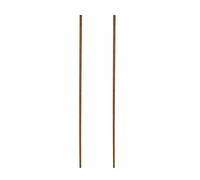 Rebower Totalmente Roscado Varilla Toda Rosca Latón Perno Prisionero Barra, [para Abrazaderas U Pernos] - M2 x 250mm Macho Roscado 0,4mm Paso/Dorado/Paquetes de 2