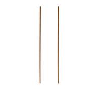 Rebower Totalmente Roscado Varilla Toda Rosca Latón Perno Prisionero Barra, [para Abrazaderas U Pernos] - M2.5 x 250mm Macho Roscado 0,5mm Paso/Dorado/Paquetes de 2