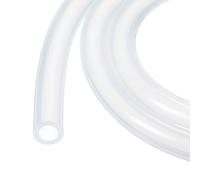 Rebower Tubo de Silicona de 6.6Ft 9.5mm ID Y 12.7mm OD Tubería de Plástico Transparente Silicona Pura Mangueras para Bombas Sifonado Drenaje Riego Elaboración Cerveza 3/8" x 1/2"