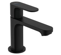 Rebris S Grifo con temporizador (Negro, Mate, Profundidad del grifo: 14,7 mm)