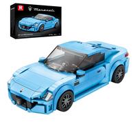 ReBRIX Super Sports Cor Building Blocks Conjuntos Modelo de automvil coleccionable clsico para nios Kit de juguete de Mini Sports Cars Mini Sports