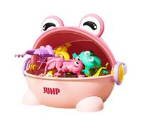 Rebunciando El Juguete De Rana Con Las Yemas De Los Dedos, El De Juguete Lento Para Los Niños | Toy De Juguete Que Rebota Con Colores Variados | Juguetes Interactivos Para Padres E Hijos Para La C