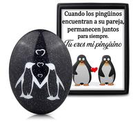 Rebundex Piedra Pingüino Regalo Aniversario Pareja Regalos San Valentin