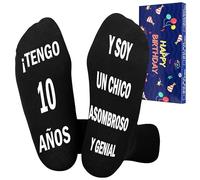 Rebundex Regalo 10Años Calcetines Niño Divertidos, Antideslizantes 35-38, Regalos Cumpleaños y Navidad