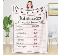 Rebundex Regalo Jubilacion Regalos Originales para Hombre Mujer, Regalo Divertido Manta Regalo Abuela Abuelo Regalos Originales para Jubilacion
