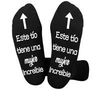 Rebundex Regalos Marido Regalos Originales para Hombre, Calcetines Hombre Divertidos Calcetines Antideslizantes Algodon 43-46, Regalo Pareja Regalos Hombres Navidad San Valentin Regalos Hombre