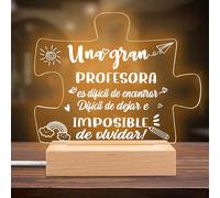 Rebundex Regalos para Profesoras Luz Nocturna Led Regalo Profesora Profesor Regalos Originales para Profesores Regalo Maestra Regalos para Graduacion
