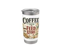 Recados del país de la tienda de café y alimentación Vaso térmico de acero inoxidable de doble pared