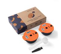 RECAFIMIL Cápsulas de café reutilizables, recargables, compatibles con máquinas Tassimo (60 ml + 180 ml)