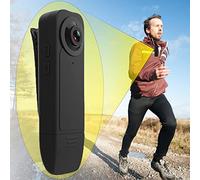 Recall Cámara de cuerpo pequeño 1080P Full HD Mini cámara de desgaste corporal, cámaras de bicicleta grabadora de video, grabación de video y audio, activado por movimiento
