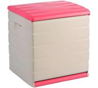 Recamania Baúl de Plástico 190 litros Rosa Pink, 60 x 61 x 53 cm, Baúl de Almacenaje