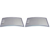 Recamania Filtro Metalico Campana Extractor TEKA C610 C620 Curvado 37x28 61865020 (Paquete de 2)
