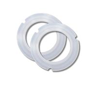 RECAMAT® - 2 PIEZAS - Juntas Portafiltro Cecotec Cafelizzia Cumbia 790/890/Pro/Steel/Steel Pro/Steel DUO/Shiny Pro/Fast/Fast Pro. Recambio Cafetera Duradero Repuesto Resistente al Calor