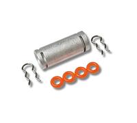 RECAMAT® Conector Caldera 2 Resortes 4 Juntas Silicona Recambio Kit Reparación Compatible con Cafetera Cecotec Cafelizzia & Power Espresso 20 & Tradizionale & Matic & Professionale & Instant-ccino 20