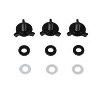 Recambio Acerbis Steel Carbon/X-Pro - Kit de Tornillos Negros Negro