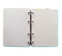 Recambio Agenda con 4 agujeros - Tamaño del papel A5 15x21cm - Paquete de 200 hojas marfil 120gr - Dotted Bullet Journal - Punteados 5mm.